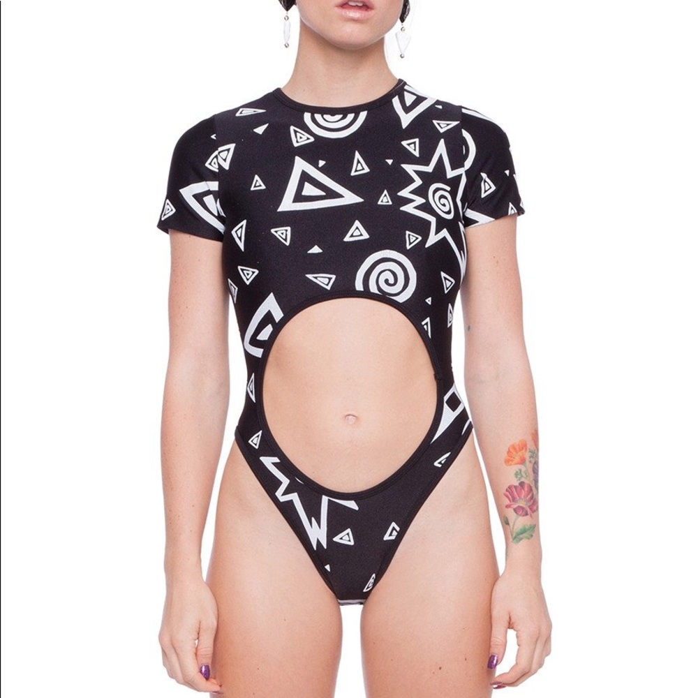 Mama Doux Art School Capped Sleeve Swimsuit